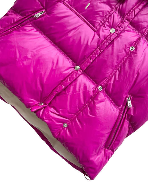 女款尼龙可拆卸帽羽绒马甲018 商品图2