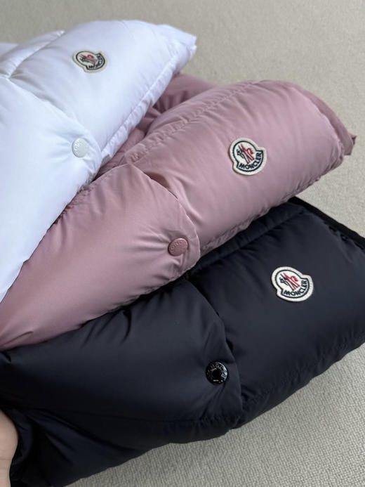 蒙口Badia哑光 轻盈羽绒 厚马甲 粉色 白色 黑色 商品图14