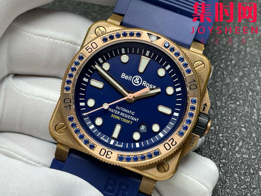 BR-柏莱士INSTRUMENTS系列BR0392 青铜壳BR-0392 方形男士腕表 商品图3