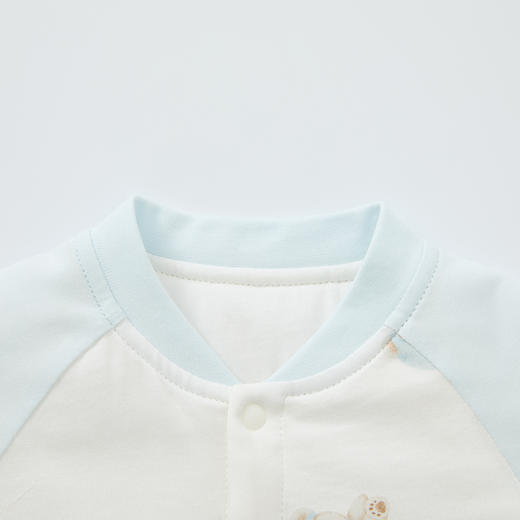 怡比晚安小熊长袖开襟哈衣HY25WIN021花蓝色调59#-90# 商品图8