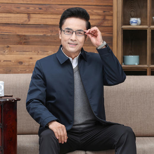 【可脱内胆】罗蒙大码鹅绒服男士冬季保暖羽绒服中老年爸爸装羽绒夹克外套 商品图2