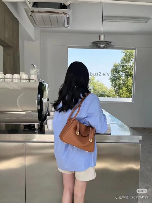 【头层TC纹荔枝牛皮】手工缝制枕头包真皮女包单肩斜挎手提包女秋冬 商品图1