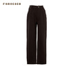 Famecoco通勤简约纯棉锥形休闲裤宽松显瘦窄版直筒裤FAC8GA035 商品缩略图4