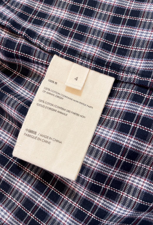 1016-8 原材原厂 小禾色织格纹衬衫 167/135上身4码略小 我穿6码就好 商品图14