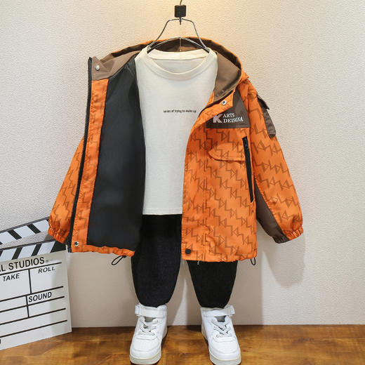 童装男童外套春季儿童冲锋衣休闲帅气春秋户外防水2025新休闲上衣 商品图3