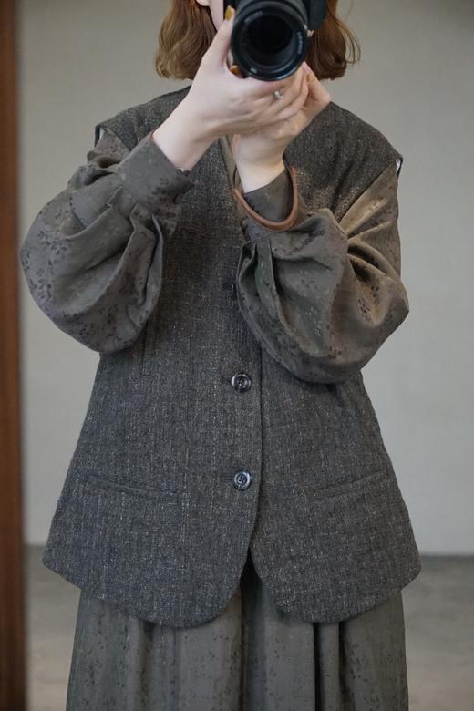 Susuri2色羊毛马甲 商品图1