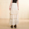 西遇法式蕾丝绣花蛋糕裙女秋季新款百搭高腰遮肉显瘦半身裙V3655262 商品缩略图4