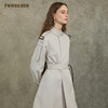 Famecoco设计师款职场通勤立领长款风衣长期主义高级感FAC6AT001 商品缩略图3
