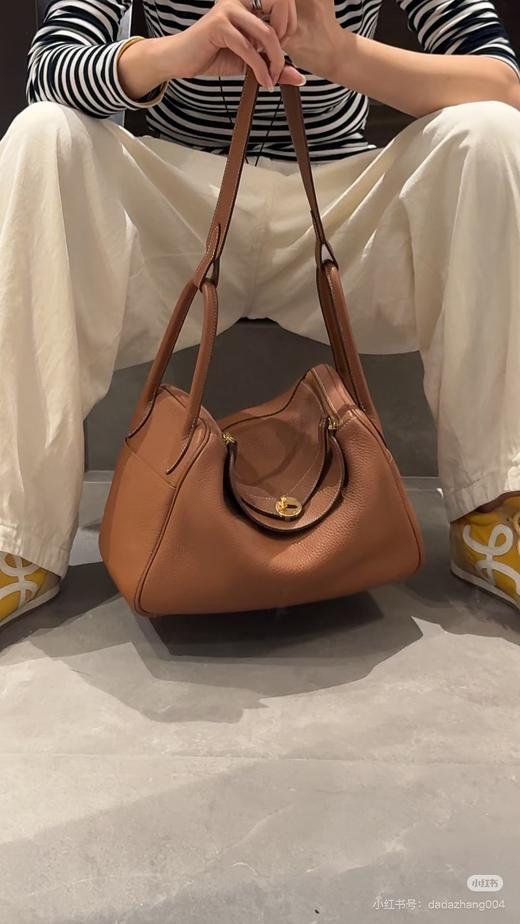 【头层TC纹荔枝牛皮】手工缝制枕头包真皮女包单肩斜挎手提包女秋冬 商品图5