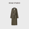 ROMI STUDIO“法式优雅”100棉轻量感镰刀袖双排扣廓形风衣431F2002 商品缩略图0