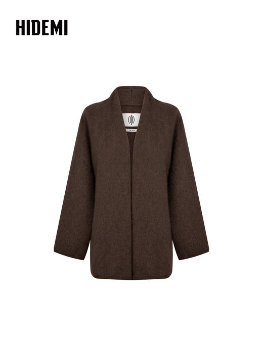 HIDEMI  藏地可溯源牦牛绒拉毛长拉绒系列大廓形慵懒浴袍外套长裤 商品图13