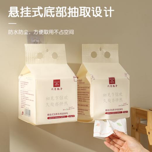 六月栀子悬挂式加厚多用途抹布30片*2包 厨房周抛抹布 食品可接触 商品图2