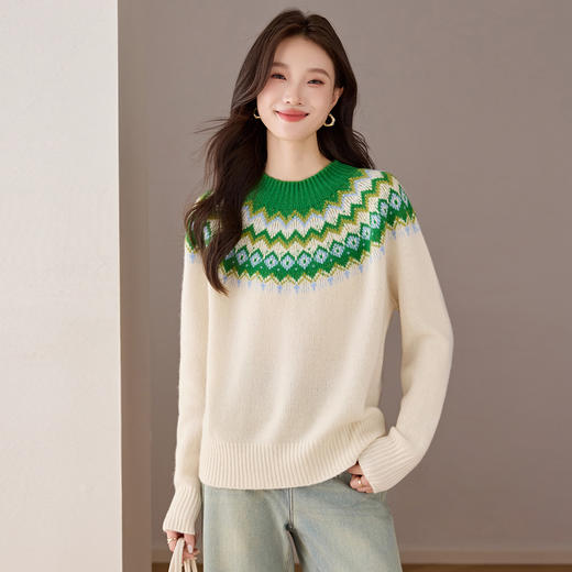 QF 20-1576韩系羊毛衫漂亮洋气减龄毛衣 商品图1