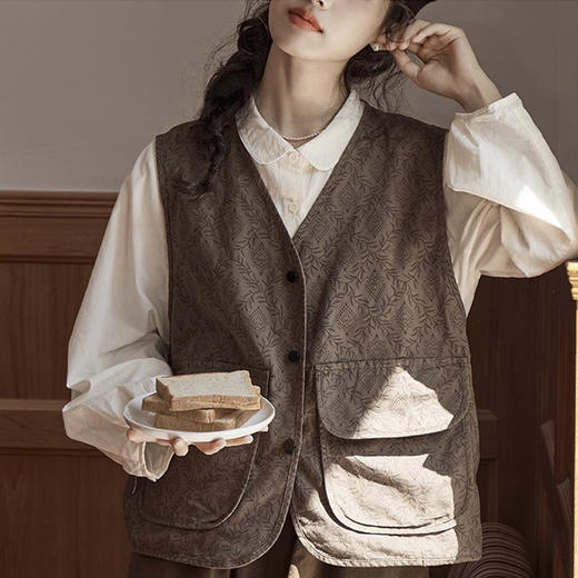 裁缝学苑AH79日系复古马甲纸样女装新款外搭坎肩背心马夹外套样板 商品图4