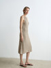 ROMI STUDIO 亚麻和纸纱混纺镂空无袖宽松长款连衣裙 RWCRLG2782 商品缩略图1