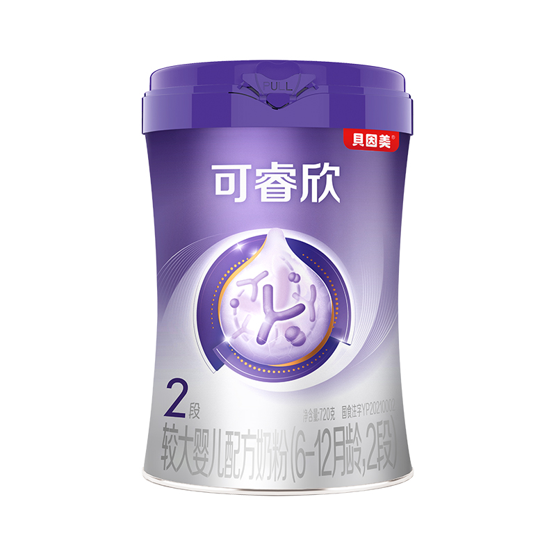贝因美可睿欣有机A2较大婴儿配方奶粉（6-12月龄，2段）720克