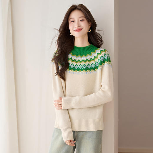 QF 20-1576韩系羊毛衫漂亮洋气减龄毛衣 商品图3