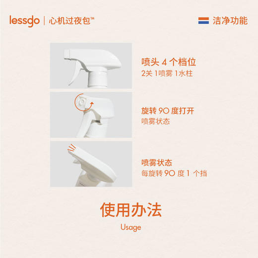 lessgo怡乐安馨长者居除味清新喷雾500ml 商品图5