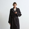 ROMI STUDIO 100%桑蚕丝双排扣翻领收腰长款风衣外套 RWCAWG4751 商品缩略图8