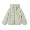 谜底连帽羽绒服2025年冬季新品柔软鹅绒保暖短款宽松女254MY1619 商品缩略图4