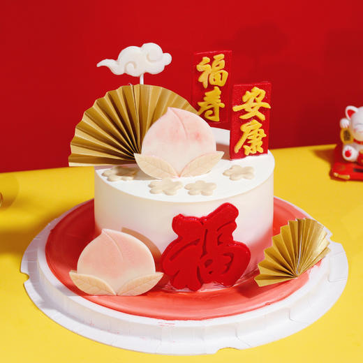 祝寿款【福寿安康】1.8磅 香草奶油芒果夹心口味 商品图4
