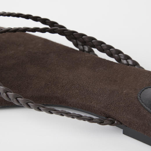 ROMI STUDIO“夏日松弛”羊皮革复古编织夹趾平底凉鞋 RWCRP33479【发货时间25天】 商品图6