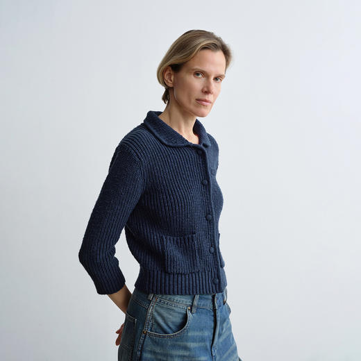 ROMI STUDIO"枫林尽染"棉质挺阔饱满精致娃娃领开衫 RWCAWZ4685 商品图12