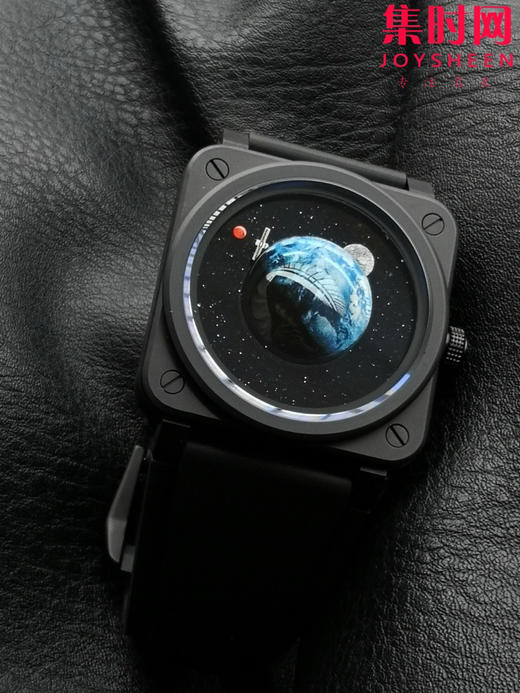 M+柏莱士 INSTRUMENTS系列BR03A-EMM-CE 太空朋克 BE宇宙版 BR03蓝色星球 方形男士腕表 陶瓷表壳 商品图2