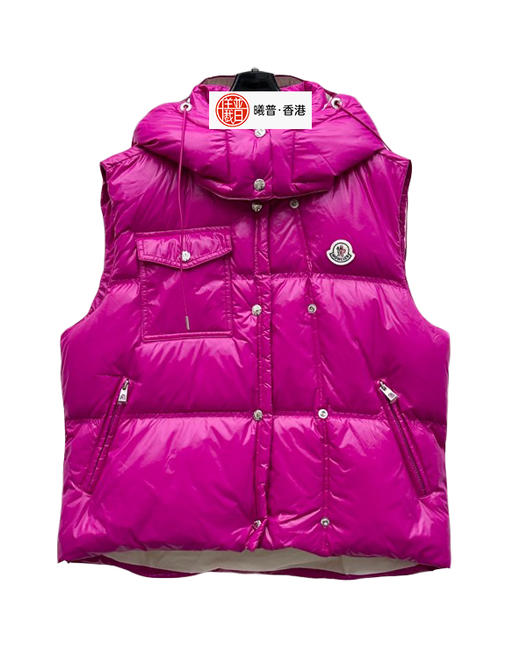 女款尼龙可拆卸帽羽绒马甲018 商品图0