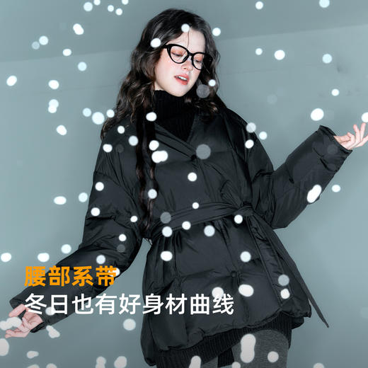 【90白鹅绒】三彩独醒2025冬季新款中长款鹅绒服羽绒服外套F 商品图2