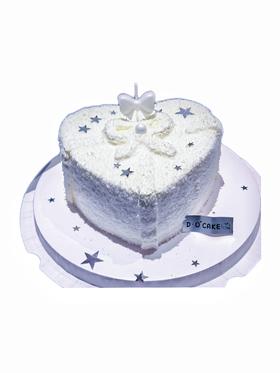 新品“毛茸茸爱心蛋糕”五角星是装饰，请勿食用