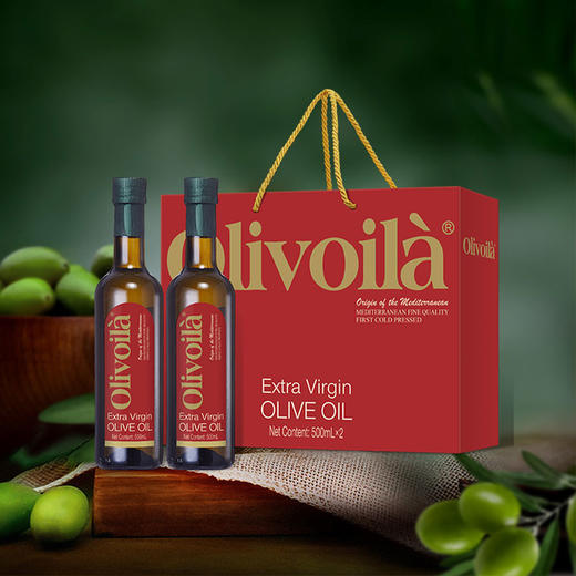 欧丽薇兰特级初榨橄榄油500mL×2(玻璃瓶/礼盒/纸箱)红标-YS 商品图5