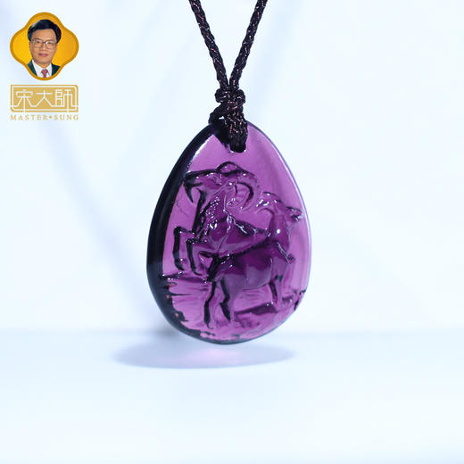 集雅轩宋韶光大师2026年新款羊 洋洋得意 琉璃吊坠礼品 商品图1