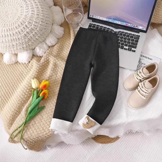 【39.9元2件】贝舒嘉女童深秋加绒打底可外穿长裤女孩秋冬新款可爱薄绒修身裤90-150 商品图4