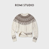 ROMI STUDIO“冬日氛围”100绵羊毛费尔岛提花毛织毛衣RWCWSG5347 商品缩略图4