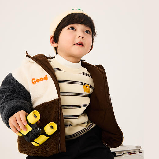 Cucutas男幼童棉服CY25WIW509白咖色调（90#-130#） 商品图3