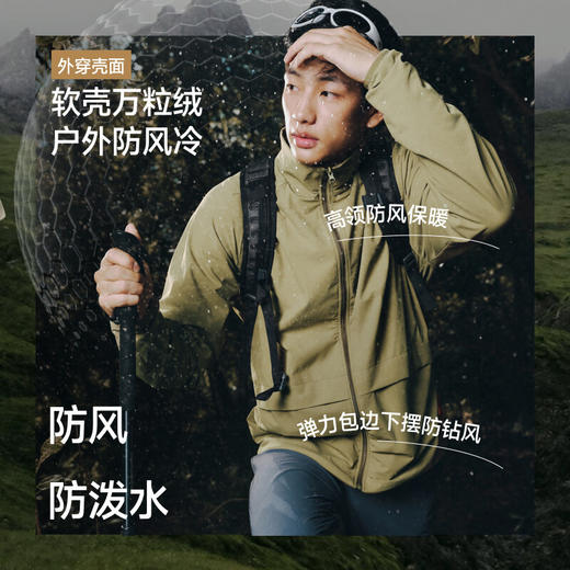 【云粉节】【2件8.5折】6楼蕉下男士轻量万粒绒外套（双面穿、初暖）PM129吊牌价449 商品图2