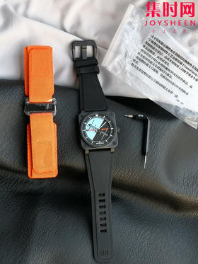 M+柏莱士INSTRUMENTS系列BR03A-HRZ-CE 方形男士腕表，陶瓷表壳