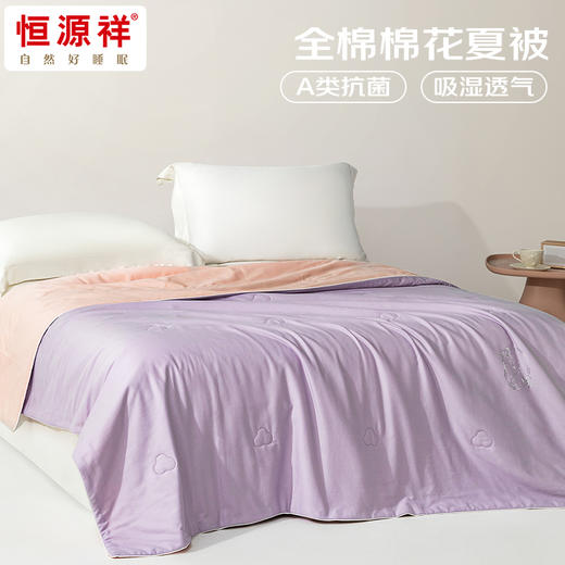 恒源祥 A类抗菌全棉棉花夏被柔域200*230cm 6942394722721 商品图2