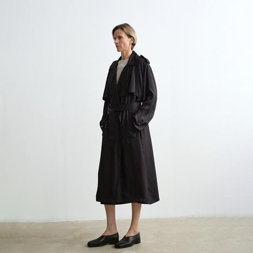 ROMI STUDIO”法式复古“头层水晶羊皮方头浅口平底僧侣鞋23AWS156 商品图2