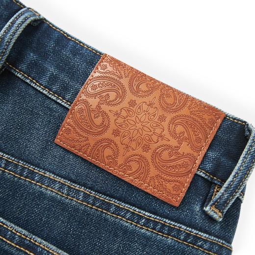 「高货wl」全新升级【铂金会员284/天猫379/差价95】(04454)洛诗琳重工裤脚刺绣镂空花边牛仔裤2025秋季直筒九分裤 商品图2