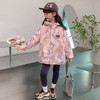 【女童新款加绒双面穿外套】儿童两面穿中大童冲锋衣防风保暖上衣 商品缩略图2