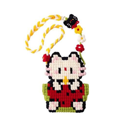 苏苏姐家萌豆手机包手工diy编织钩针毛线团自制手机包材料包 商品图4