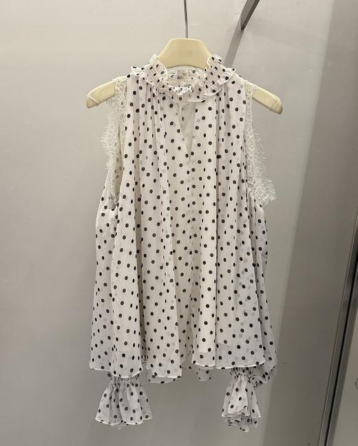 【门店同款】ENJOY秋季“光阴序语”露肩波点上衣 164694694 商品图5