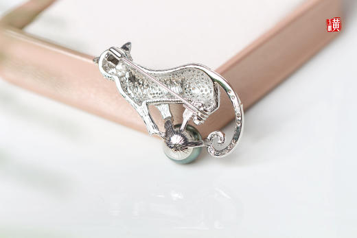 【金钱豹】大溪地海水珍珠胸针 商品图3