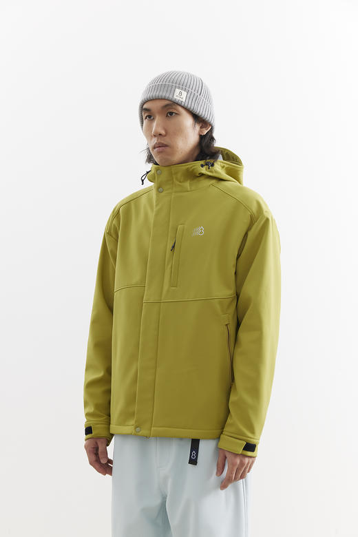 25秋冬户外三防防风防泼水带绒软壳连帽冲锋夹克 商品图1