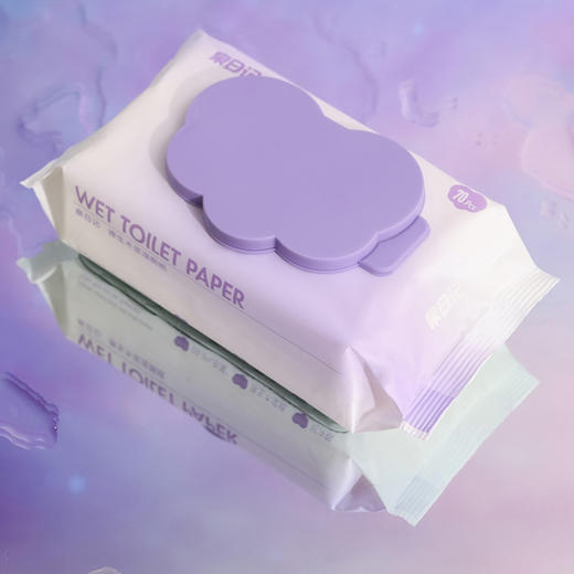 420抽超耐用!【弱酸护敏❗️母婴可用 | 加大加厚 | 可冲散污】泉日记湿厕纸家庭实惠装便携大包女性私处洁阴擦屁屁洁厕湿巾70抽。hb 商品图3
