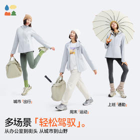 [屁侠推荐]女式收腰软壳外套森林棠25秋冬女士晴雨户外收腰加绒防风保暖连帽外套60872501