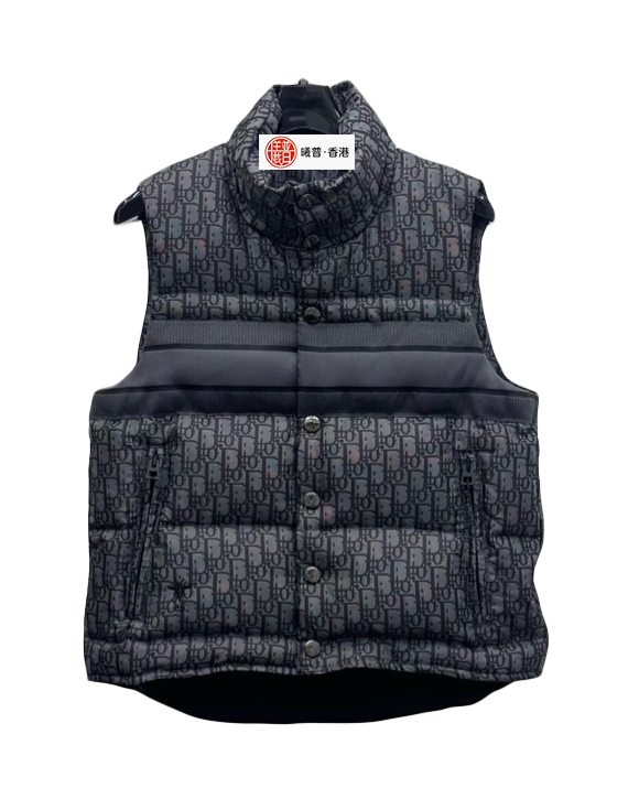 女款尼龙提花羽绒棉马甲010