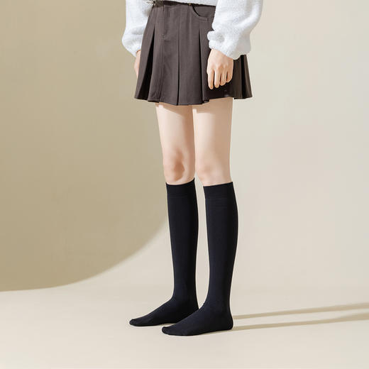 袜尖尖 女士秋冬款小腿袜/女士秋冬款过膝袜 长绒棉 贴肤不下滑 商品图4